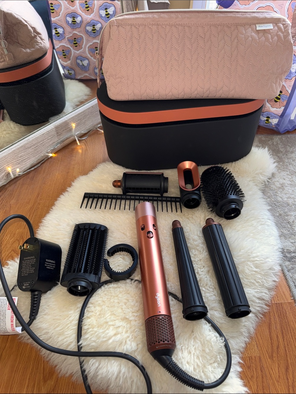 Dyson Airwrap i.d. Multi-styler and Dryer for Straight + Wavy Hair - Rose Gold